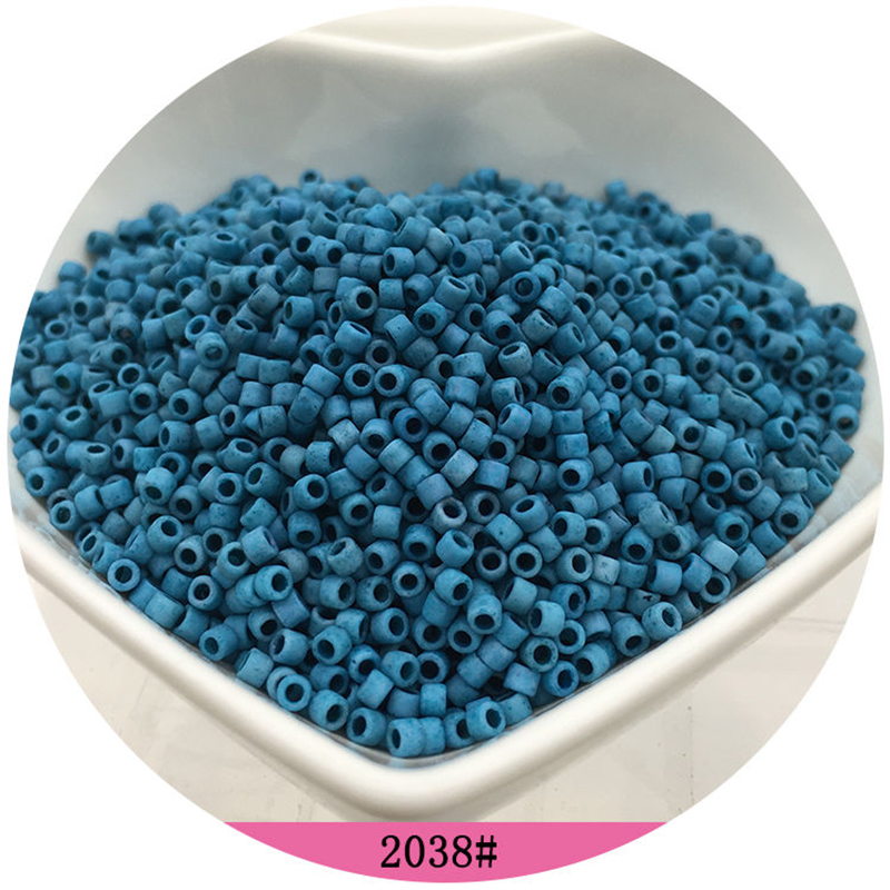 365 pièces 2mm japon couleur mate perles de verre 10/0 givré perles d'espacement en vrac pour la fabrication de bijoux breloques à assembler soi-même accessoires de couture: Nu