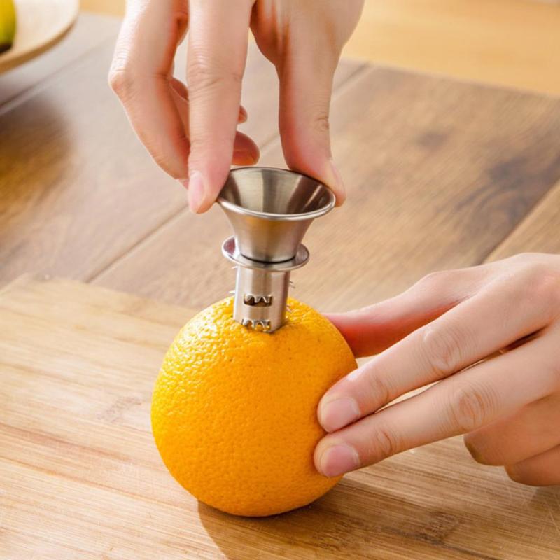 1pcs Mini Fruit Juicer Huishoudelijke Verdikking Handleiding Rvs Squeezers Oranje Citroensap Gereedschap Thuis Keuken