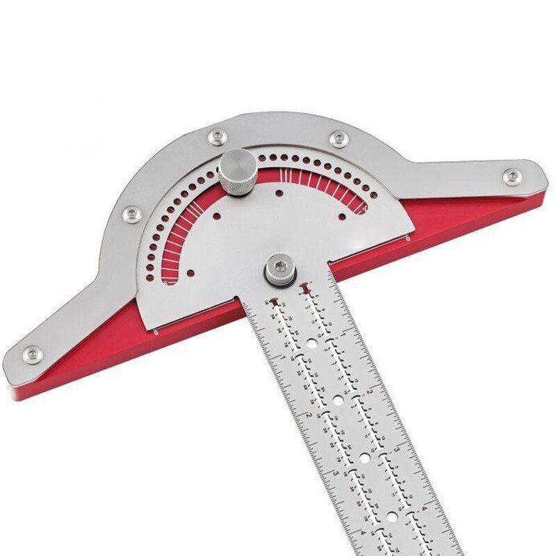 Metal Stainless Steel Woodworkers Edge Angle Rulerdesign Ruler One-foot Multi-purpose Comfortable and Durable