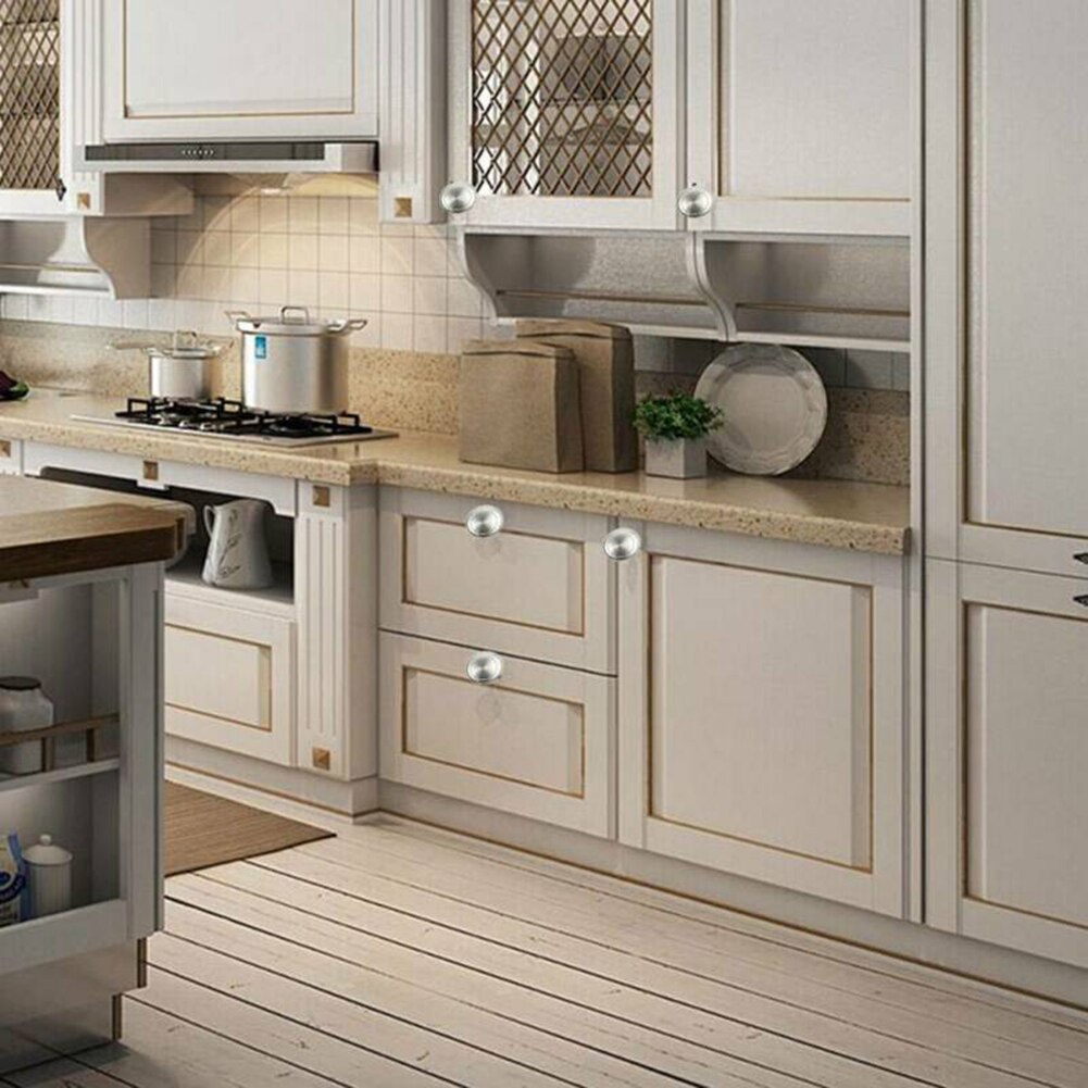 DIY Door Knob Silver Wardrobe Bathroom door Sliding door 20x Cabinet Drawer