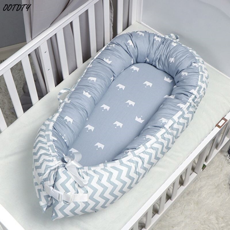 Bærbar babynest seng nyfødt rejse udendørs bionisk seng spædbarns tremmeseng blød bomuld sove babynest spædbarns vugge reden