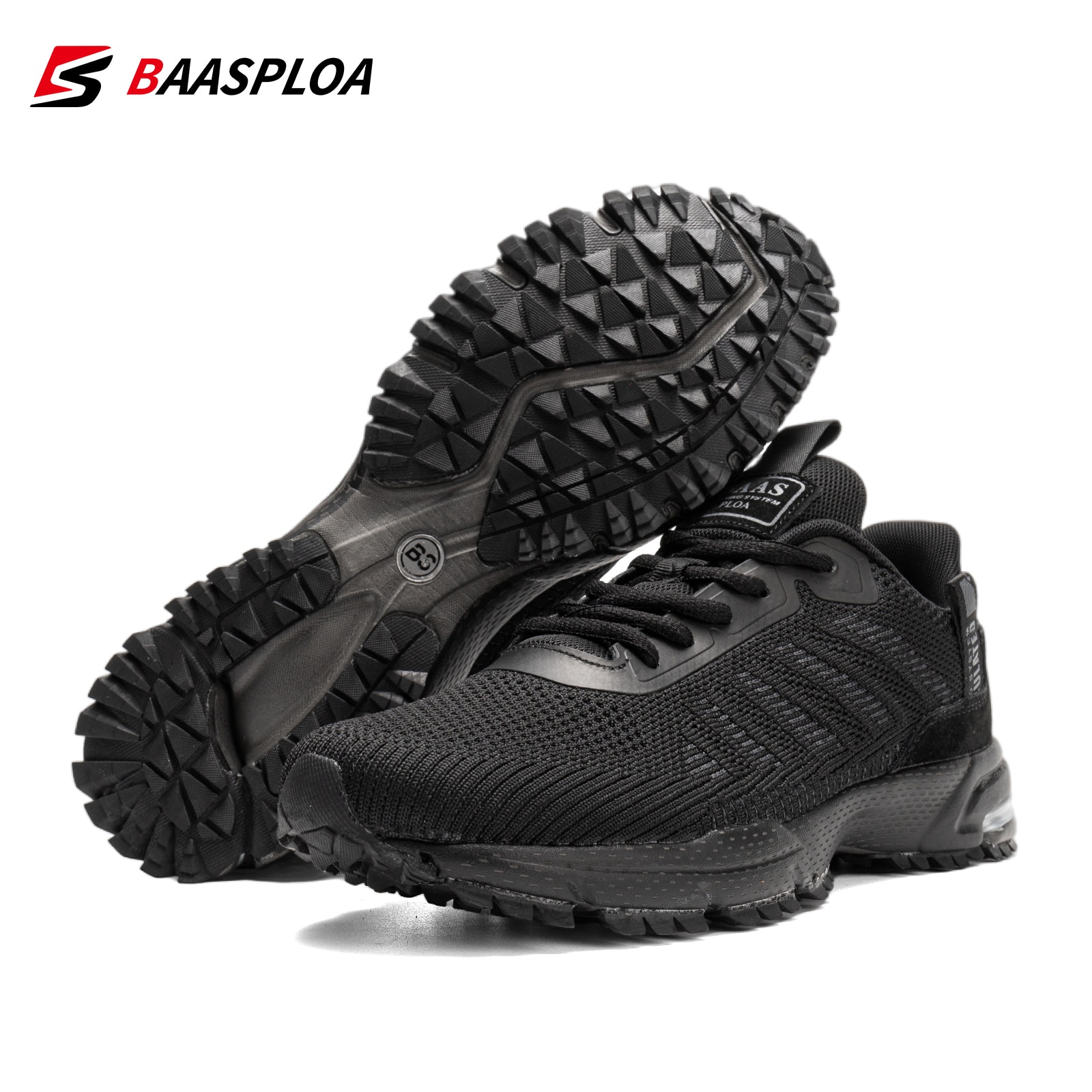 Baasploa Men Running Shoes Lightweight Sneakers Sneaker Male Breathable Tennis Shoe Non Slip Sport Shoes