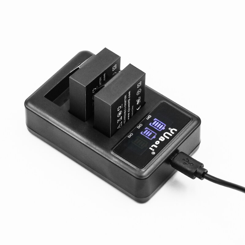 original SJCAM sj4000 battery sj5000 sj6000 battery + USB 3lots battery charger for SJCAM sj 4000 5000 6000 SJ M10 camera