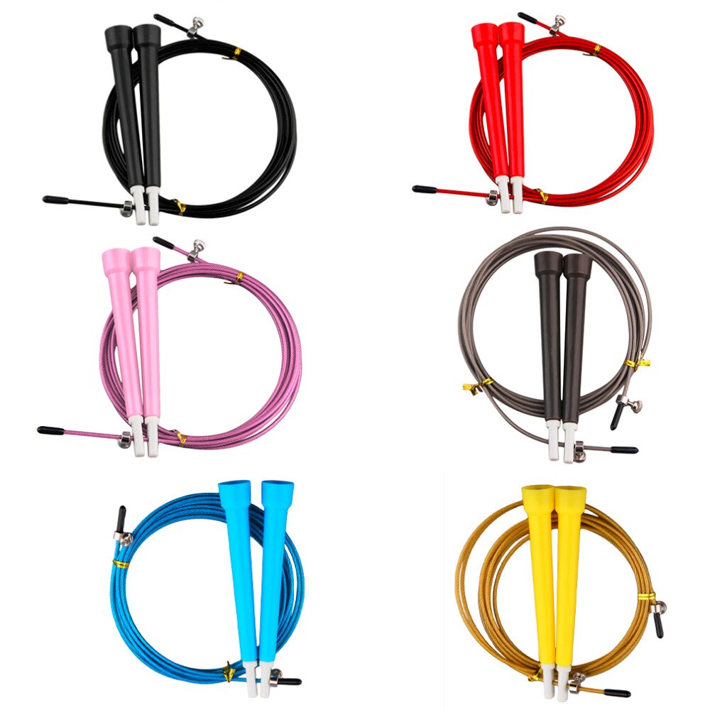 3m High Speed Aerobic Steel Wire Skipping Rope Length Adjustable Jump Rope Crossfit Fitness Equipment Skip Rope