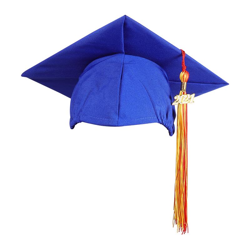 Gorro de graduación con borlas para escuela, 1 unidad,: Blue