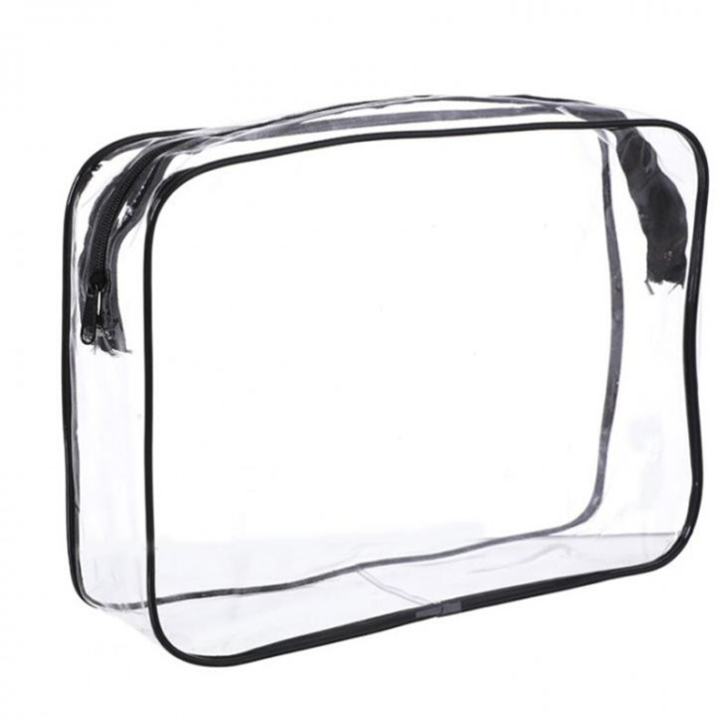 transparent PVC Taschen Reise Veranstalter Klaren machen-hoch Tasche Kosmetikerin Kosmetik Tasche Schönheit Fall Kulturbeutel Machen hoch Beutel Waschen Taschen: L 25X18X6CM