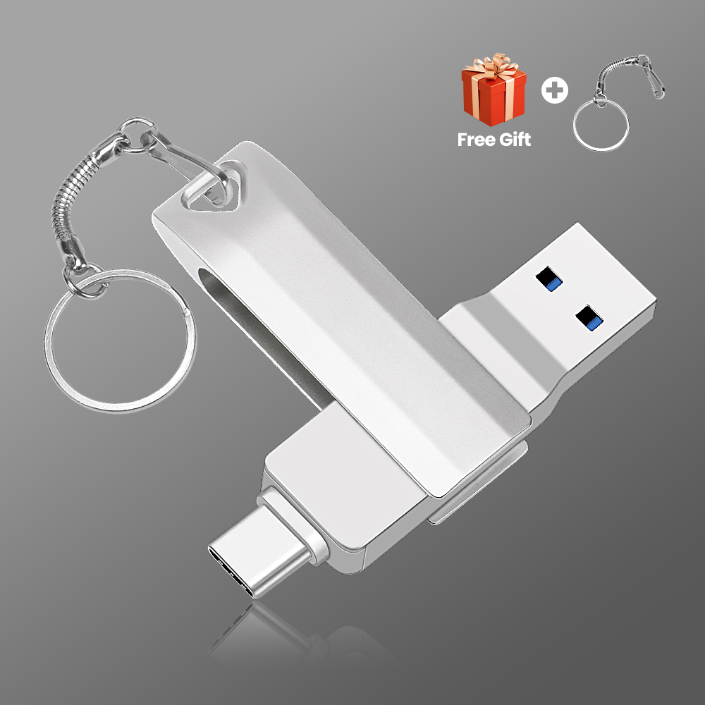 Fast Type C 3 in 1 USB 3.0 Flash Drive 16GB pendrive 32GB pen drive 64GB real capacity usb memory stick 128GB for 256GB