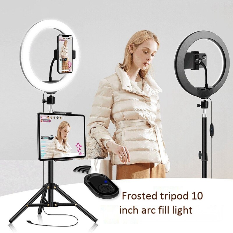 Ring Licht Mit Stativ 10 Zoll 26Cm Usb-schnittstelle Dimmbare LED Selfie Kamera Telefon Fotografie Video machen-hoch Lampe