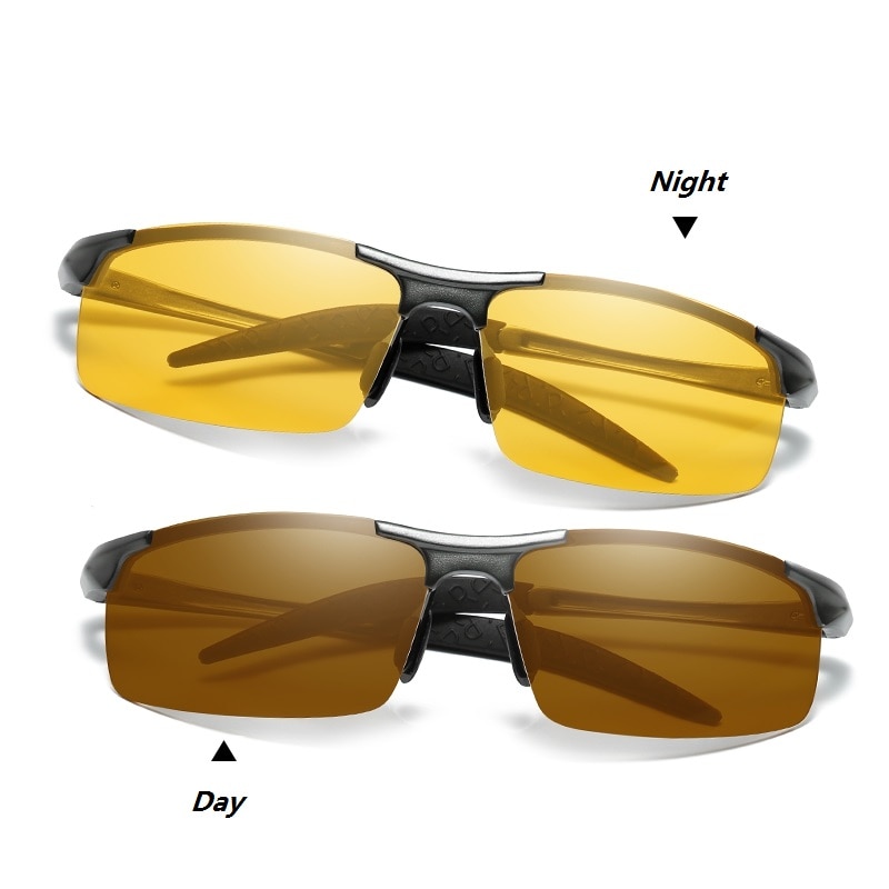 KH Veranderen Kleur Dag en Nacht Meekleurende Zonnebril gepolariseerde Zonnebril Rijden Bril