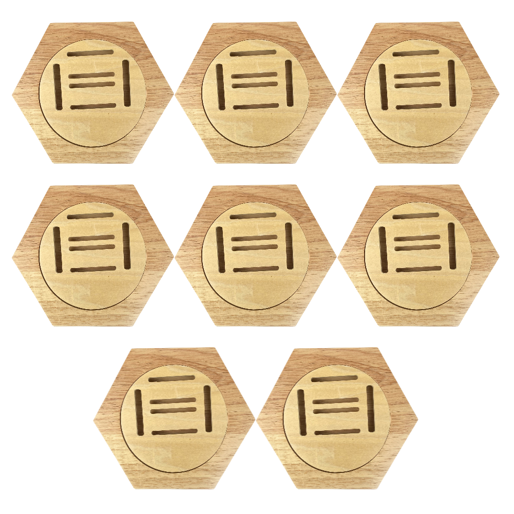 10-1PC Medal Holder Display - 1 Pack Hexagonal Honeycomb Medal Display Stand: DARK GRAY