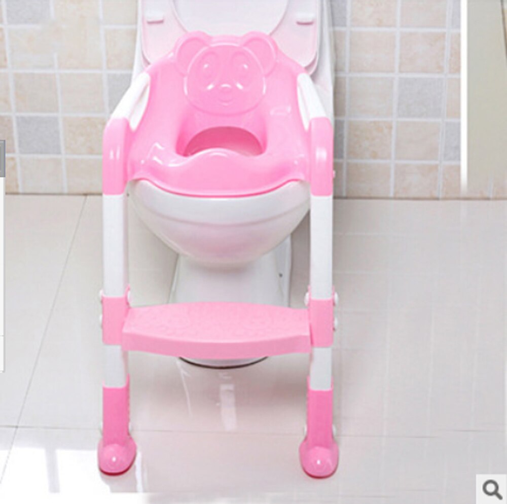 Sgabello baby toiletsæde sammenklappelig pottetræner stol trin med justerbar stige spædbørn børn yj -2081 vægmonteret skammel