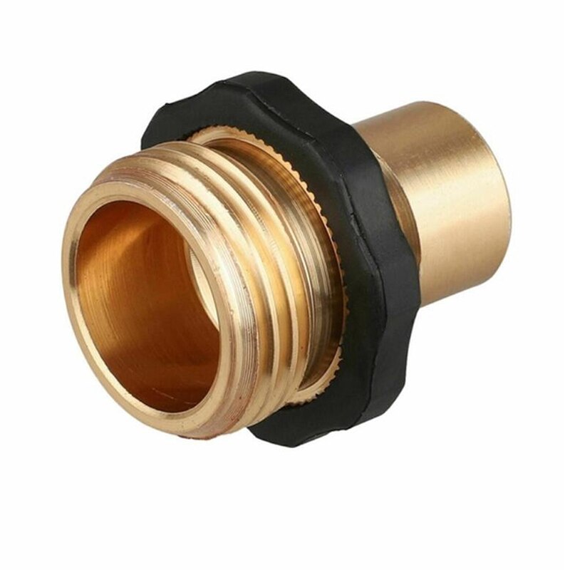 1 par de conectores de manguera de agua macho hembra de latón de 3/4 "de conexión rápida de manguera de jardín Universal