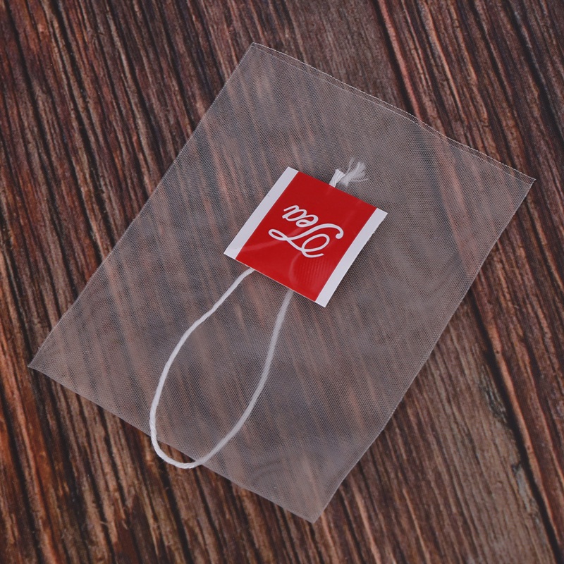 Sachet de thé pyramide 1000 pièces, 5,5X7Cm, sachet de thé filtre en Nylon, étiquette à chaîne unique, sachet de thé vide Transparent
