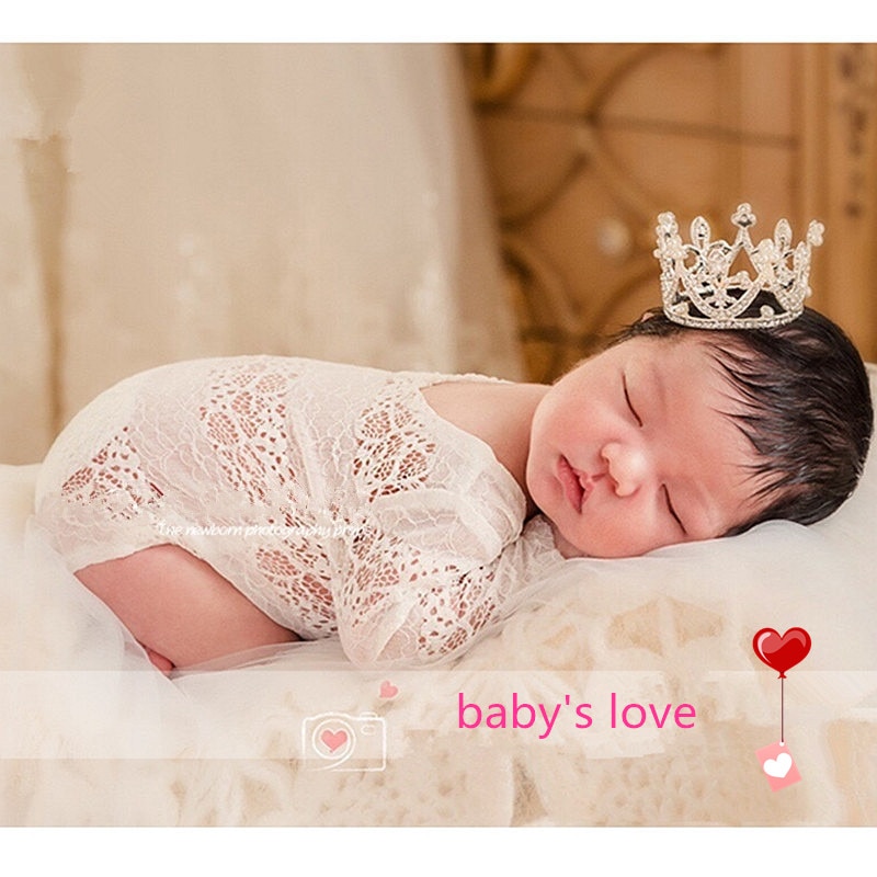 Baby meisje kroon haar kroon kinderen legering kroon sieraden pasgeboren photogarphy props baby foto schieten accessoire