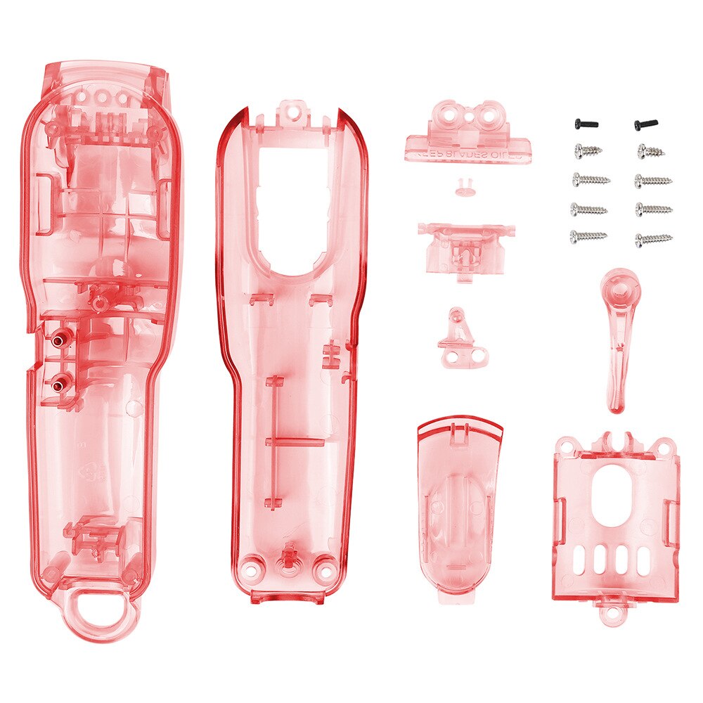 8 pièces/ensemble 8 couleurs Transparent Modification électrique tondeuse combinaison électrique tondeuse ensemble de coquille pour WAHL 8148/8591 G0923: Red