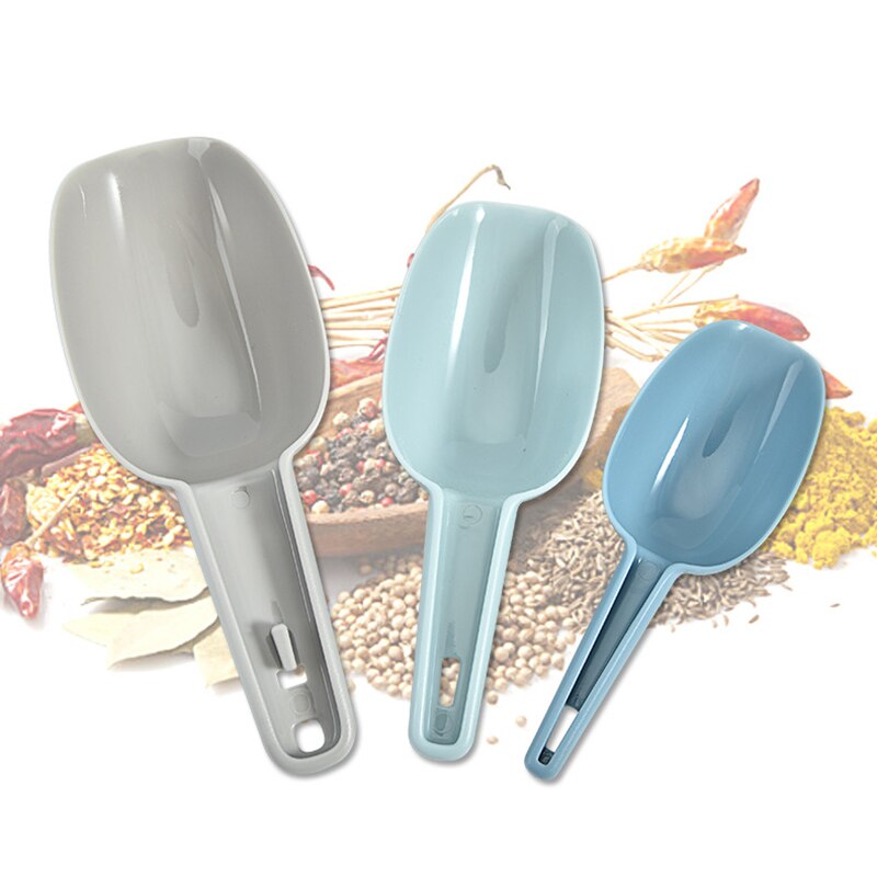 3Pcs Plastic Ice Shovel Kitchen Flour Food Candy Ice Cream Scoop Pelles Bonbons Beans Scoops