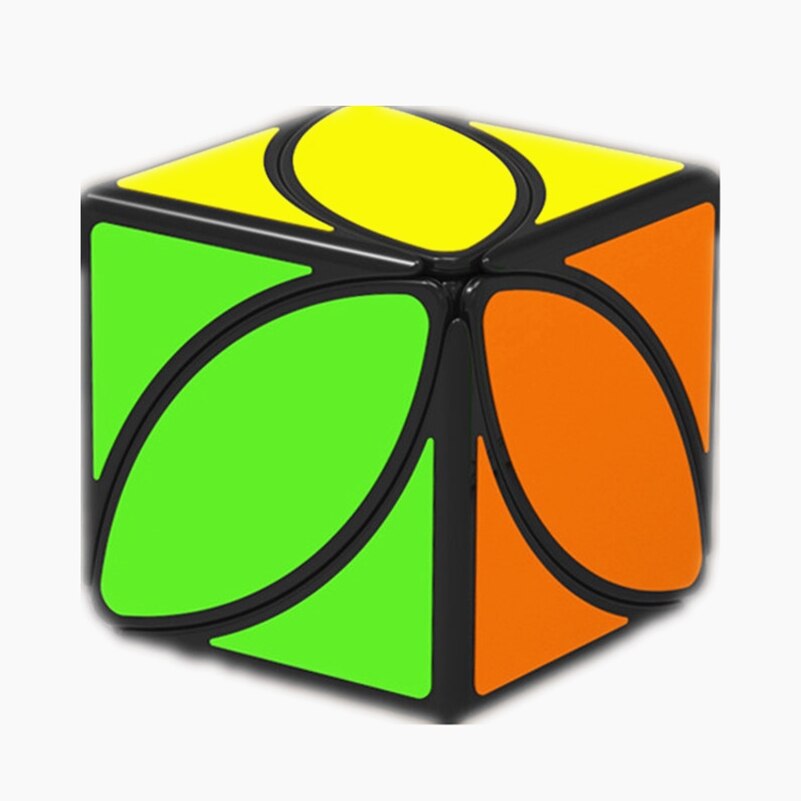 Qiyi Efeu Würfel neue Qiyi spezielle magische Würfel Klee Würfel Ahornblatt Puzzle Cubo Magico Lernspiel zeug Spiel würfel: Gelb