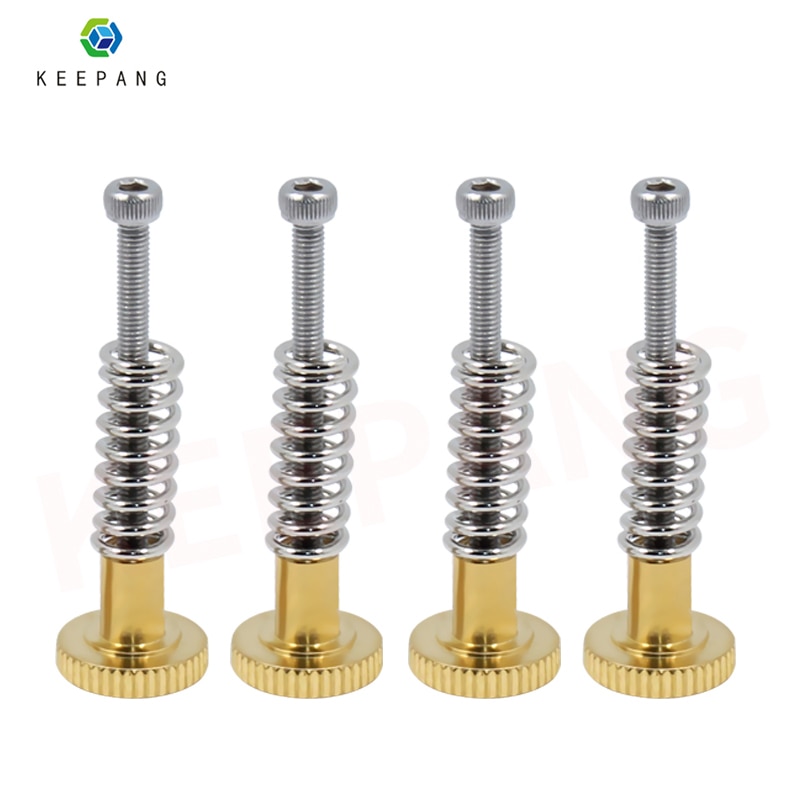 4pcs M3 heatbed leveling spring kit UM2 3D Printer Parts 4* Adjustment Nut+4*Springs+4*M3 Screw Heatbed Kit For 3D Printer