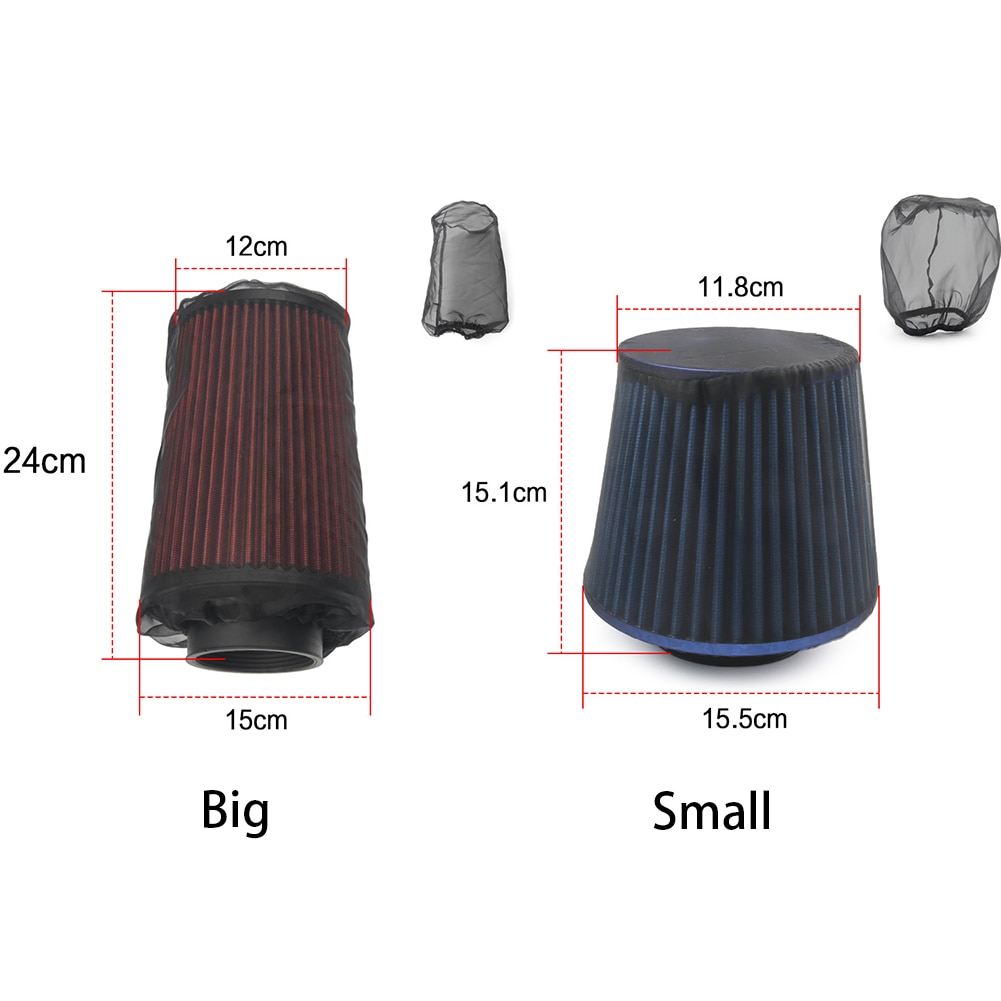 Auto Intake Dust Resistant High Flow Protective Cover Anti Oil Repair Accessories Car Waterproof Replacement Air Filter Reusable