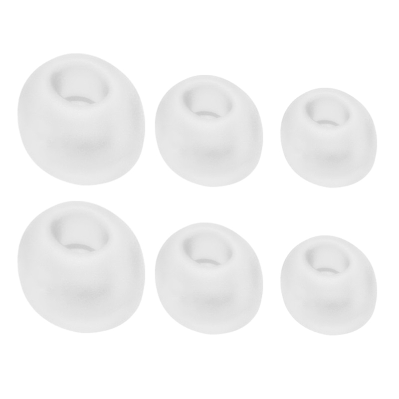 Silicone Ear Tips For JBL TUNE BUDS Wireless Earbuds Replacement Eartips Buds Enhances Sound Isolation 3 Pairs(S/M/L): WHITE