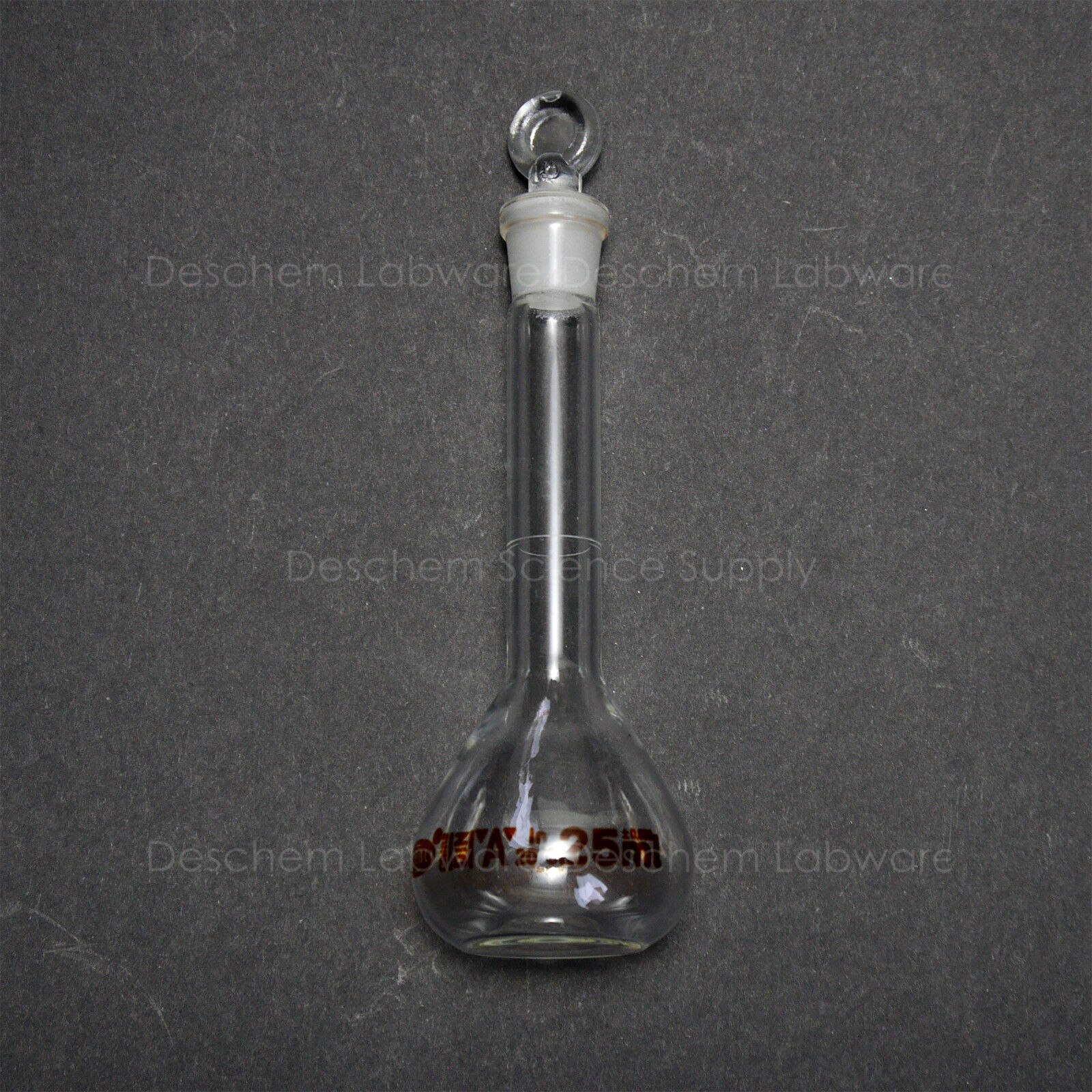 25ml,Lab Glass Volumetric Flask With/Glass Stopper,Chemistry Glassware