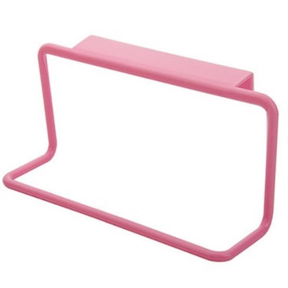Cc flerbruks plast uten merking fillehenger oppbevaringsholdere hengende holder organisator skap dørhenger kjøkkenutstyr: Rosa