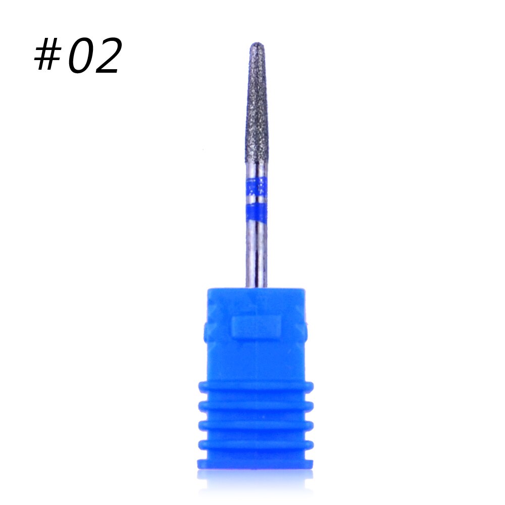 1pcs Diamond Electric Rotate Nail Drill Bits Rotary Milling Cutters Drill Machine Accessories Nail File Cuticle Cutter Tips