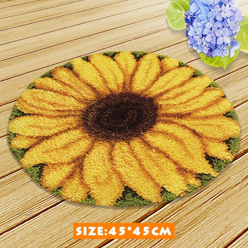 Chats mignons kits de point de croix loquet crochet tapis kits broderie escalier tapis tapis point fils tapis broderie fil pour tricoter: AZD034