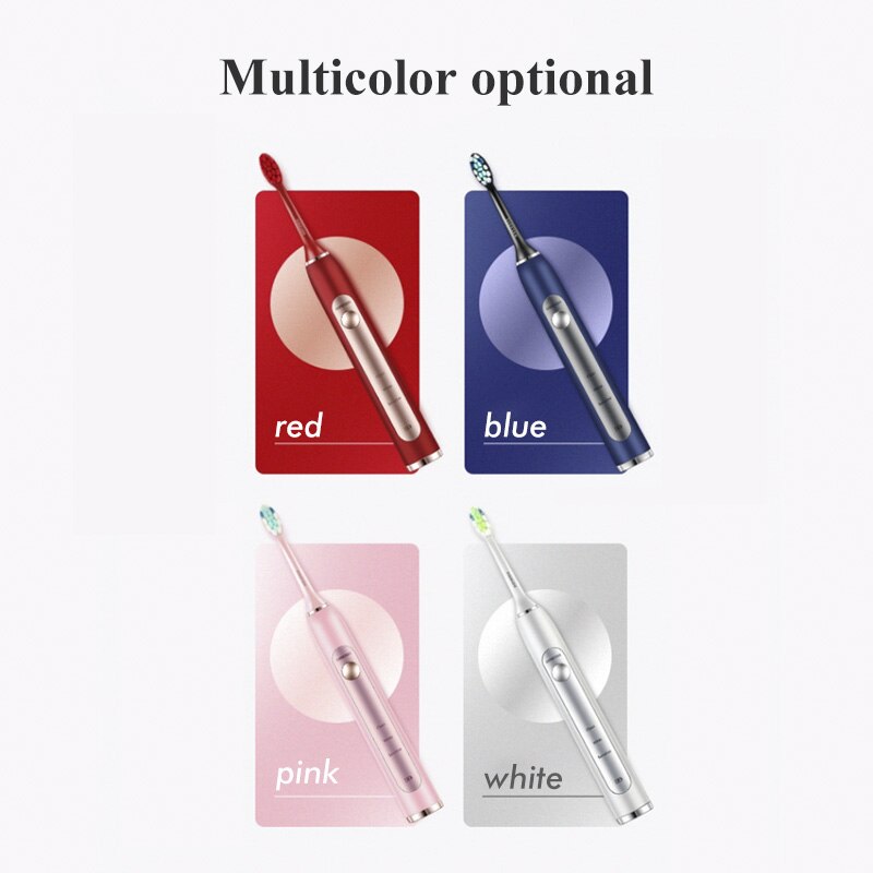 OUGESEN Electric Sonic Toothbrush OGS-9600 Wireless Induction Rechargeable Adult Waterproof Electronic Toothbrush 4 Replacement