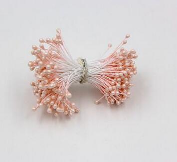 100 Stks/partij Kunstbloemen Meeldraden Parel Bloem Meeldraden Bloemen Meeldraden Voor Cake Mini Rose Bruiloft Decoratie Kunstbloemen: Peach