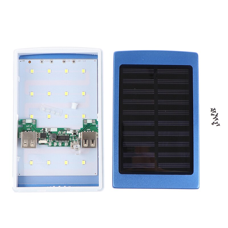 Dual Usb Led Licht 5-Cell 18650 Battery Charger Box Solar Power Bank Diy Case Kit
