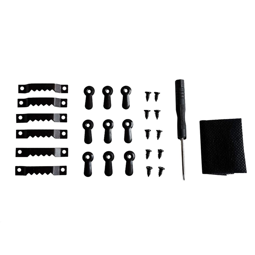 Boxed Picture Frame Serrated Hook Straight Hook with Screw Photos Hanger Set (100 Pcs 1.5 Inch Picture Frame Hangers + 25 Pcs Bl: Default Title