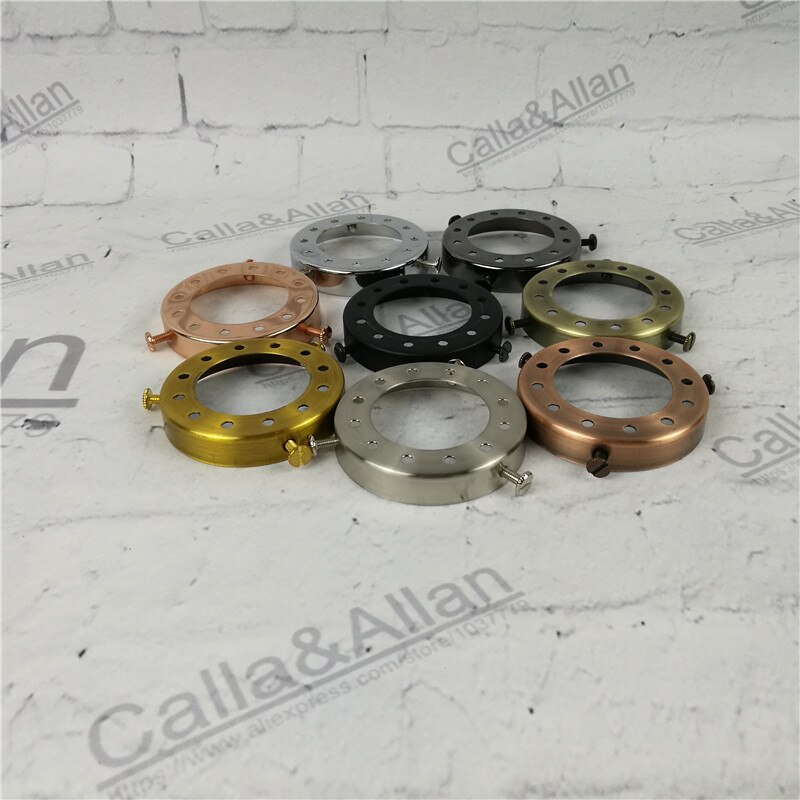 E27 Houder D70mm * H12mm Lampenkap Ring Fitter Ijzeren Schaduw Vaste Cup Vintage DIY Verlichting Schaduw en Socket Aangesloten Houder