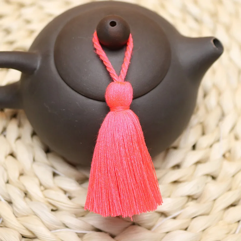 Borlas de algodón de 8cm, 5-20 piezas, cuerda colgante, flecos, borlas para manualidades de costura, cortinas para el hogar, accesorios de decoración de ropa