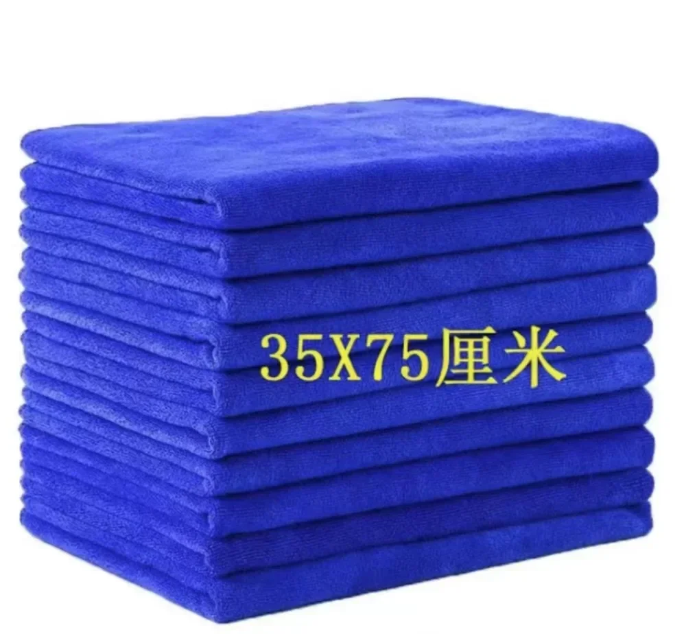 Serviettes en microfibre pour lavage de voiture, tissu de séchage, chiffons de nettoyage ménager, chiffon de polissage pour détails automobiles, outils de nettoyage de la maison, 1 à 20 pièces: Bleu