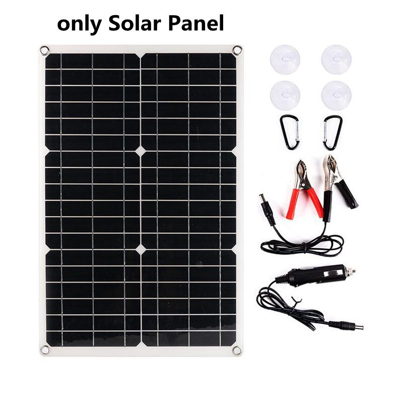 150W Solar Panel Kit Complete 18V RV Camping Car Boat Battery Phone 5V USB Solar Power Bank Charger with 10A-60A Controller: only solar panel