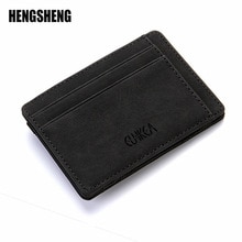 Frosted Magic Wallet Casual Geen Rits PU Leer Organisator Portefeuilles Mens Meerdere Kaart Positie Portemonnee ZF9826