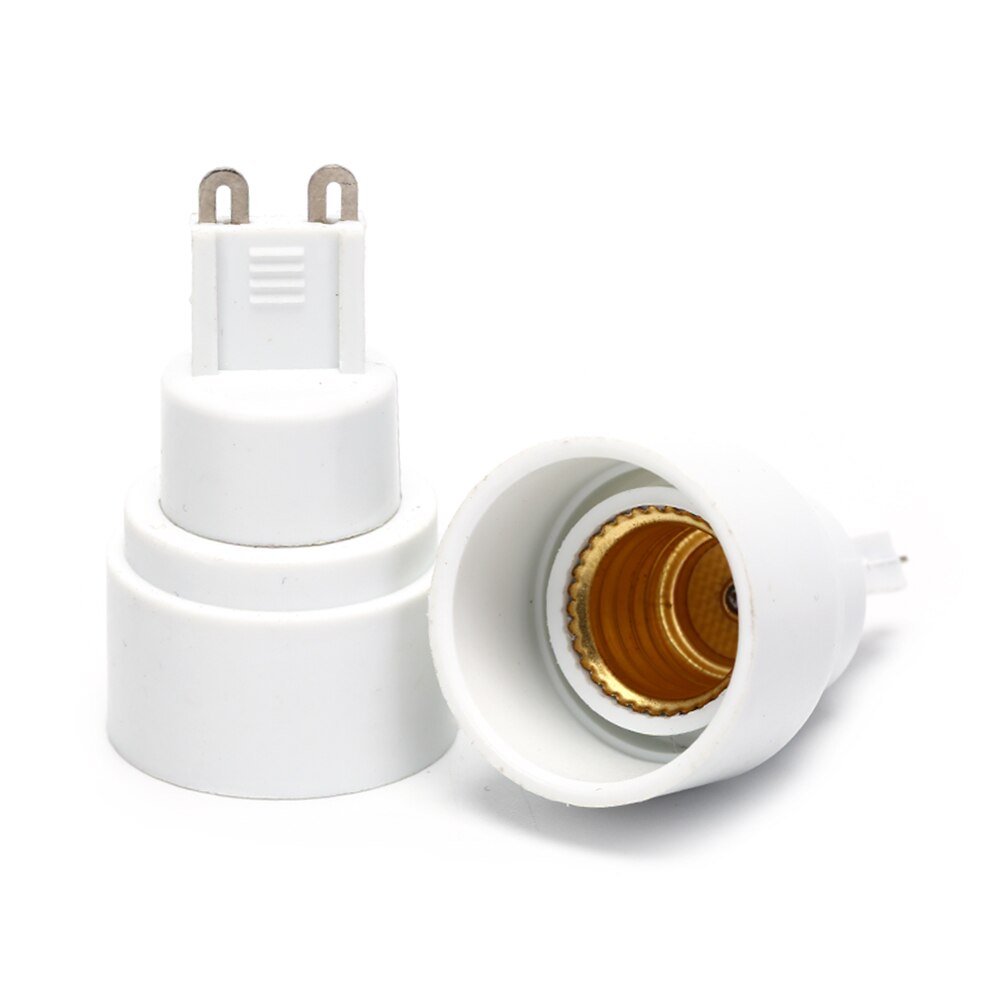 1pcs Light Bulb Base White G9 To E14 Socket Base For Halogen CFL Light Bulb Lamp Adapter Converter Holder Socket Conversion