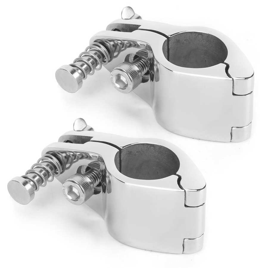 Radatto 2 Pezzi Morsetto A Mascella Per Tenda Barca In Acciaio Inox - Guida Per Arco Bimini, Ricambio Hardware Per Barche E Yacht - 3