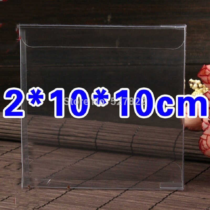 10x10x2 CENTIMETRI di Nozze Bomboniere E Ricordini Scatole In PVC Trasparente DA SPOSA Scatole E Confezioni Per Dolci SCATOLE di Torta Cibo Regalo di Imballaggio di Plastica In PVC