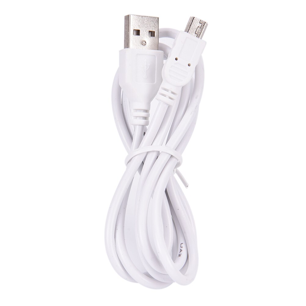 Cargador de teléfono de 1m, largo, Cable MINI USB, sincronización y carga, tipo A 5 pines B: Blanco