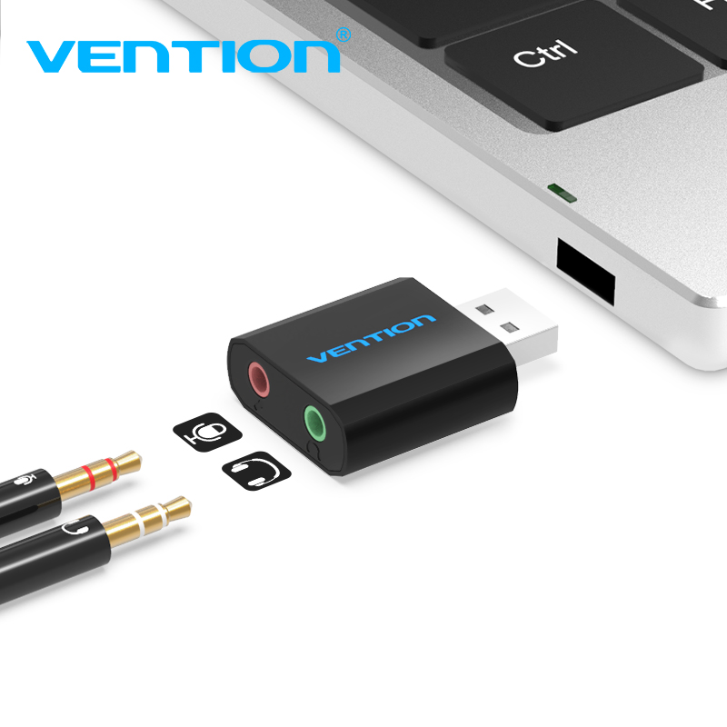 Tions Mini Externe USB Soundkarte USB Zu 3,5mm kopfhörer Adapter Audio- Karte Für Mic Lautsprecher Laptop PS4 Computer soundkarte
