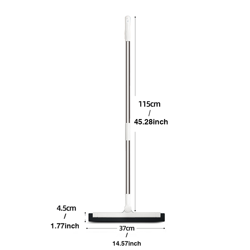 Wiper Mop 180° Magic Broom Floor Brush Scrub Brush with Adjustable Long Handle Scrubber with Stiff Bristles for Tile Cleaning: Default Title