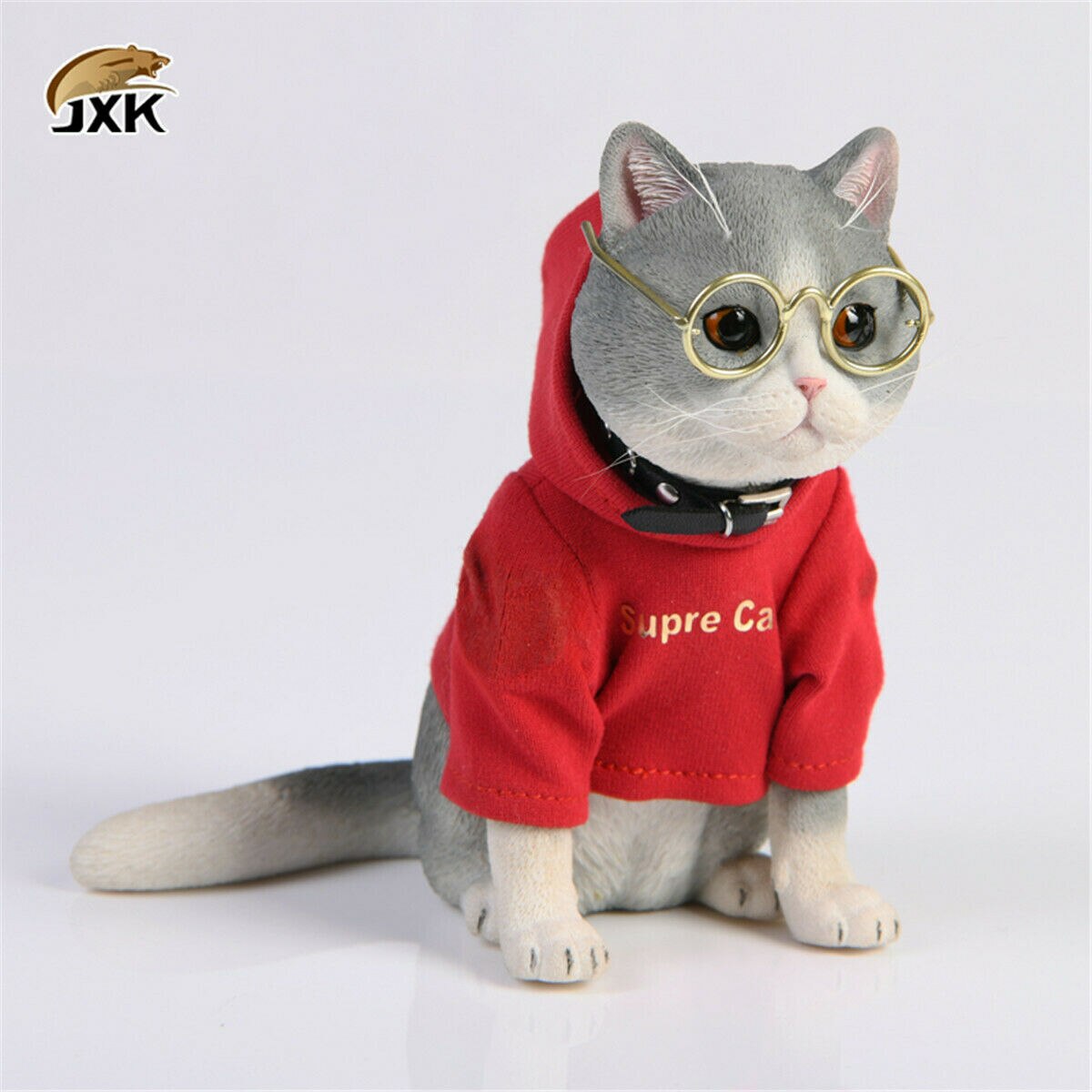 JXK 1/3 Plutus Cat Model American Shorthair Cute Pet Collector Decor Kids Ornaments Decoration Education Model