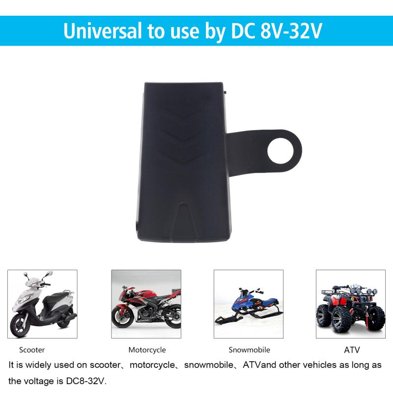 Usb port 8-32v vandtæt motorcykel motorcykel styr oplader adapter strømforsyningsstik til xiaomi telefon mobil gps moto