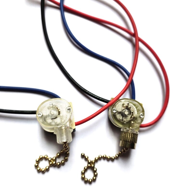 M2EE 3-Draad Wandlampen Pull Schakelaar Vervanging Universele Plafond Ventilator Aan-uit Elektrische Schakelaar Met Pull cords