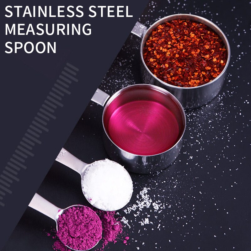 12PCS Measuring Spoons Measuring Cup Kitchen Coffee Sugar Scoop Cake Baking Flour Measuring Cups Kitchen Baking Tools Set