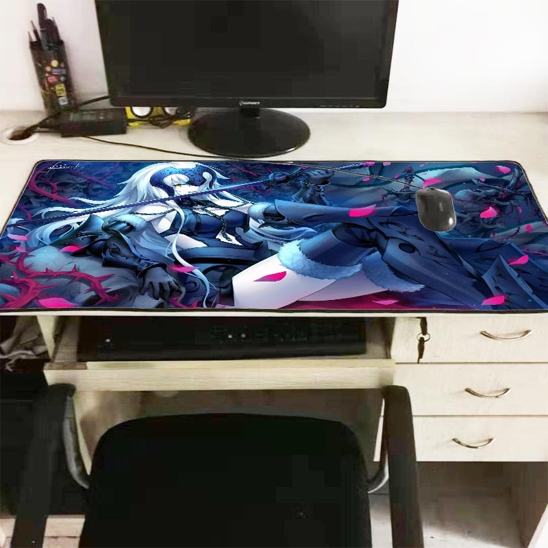 Alfombrilla de ratón Mairuige Fate/Grand Anime, alfombrilla grande para ordenador de Gamer, alfombrilla para ratón de 900x400x3mm, alfombrillas para escritorio de oficina