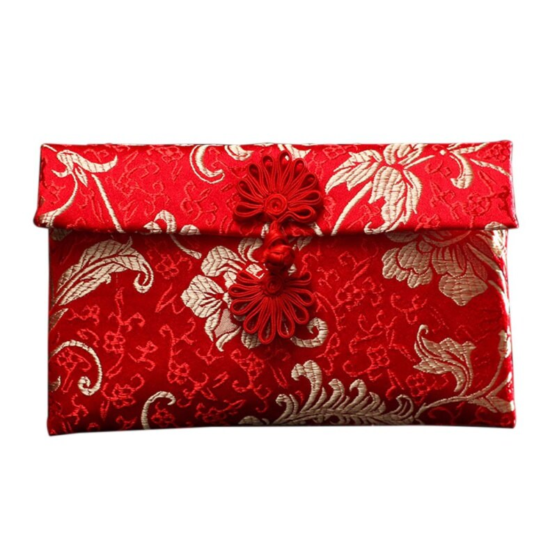 High-End Bruiloft Stof Rode Envelop Persoonlijkheid Brocade Rode Envelop Voor Bruiloft Verjaardag Jaar Rode Envelop M