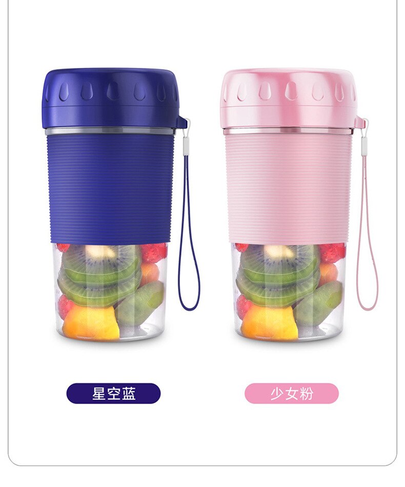 500ml 6 Cutter Mini Portable Juicers USB Electric Mixer Fruit Smoothie Blender For Machine Food Processor Maker Juice Extractor